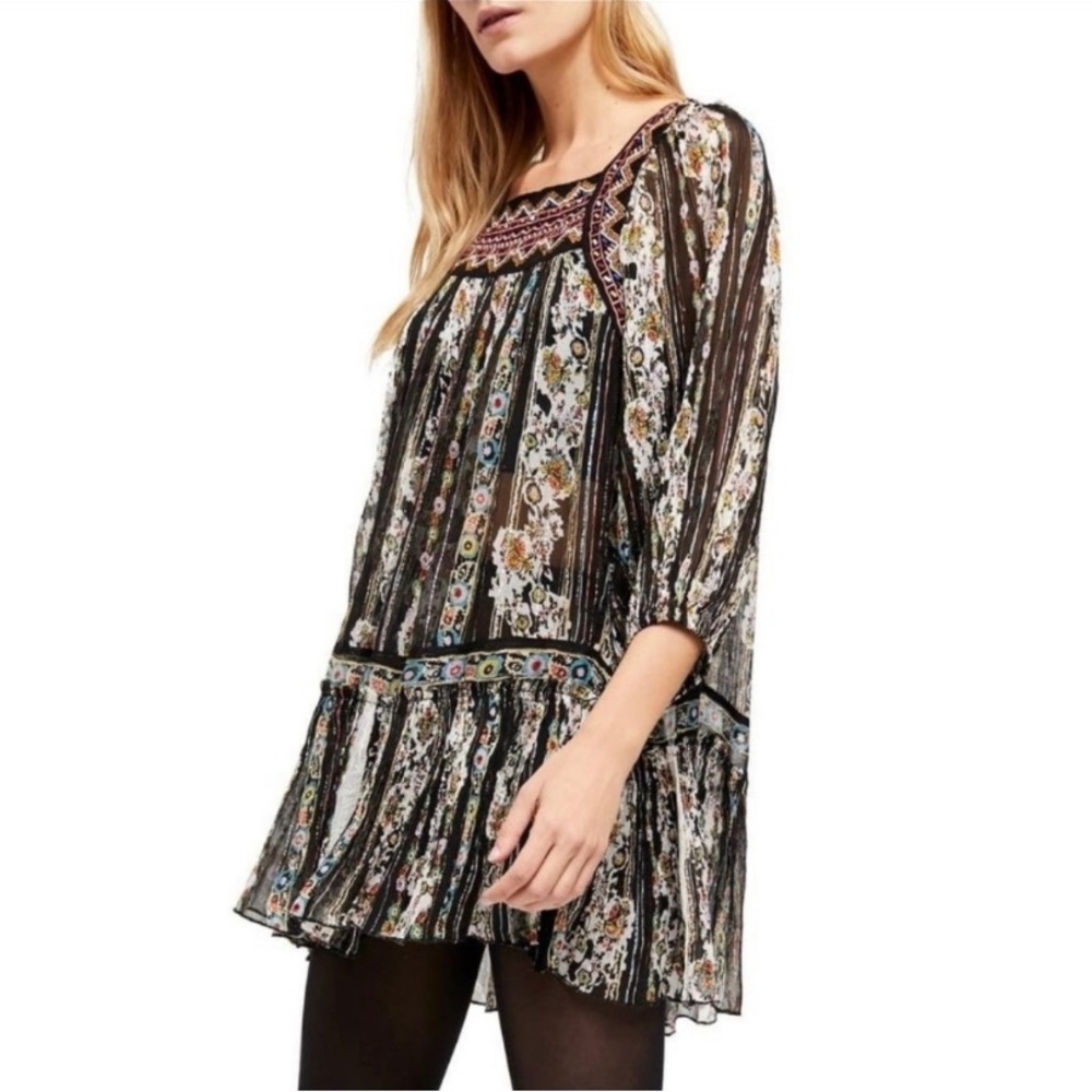 Free People Dance Magic Sheer Tunic/mini dress  size S